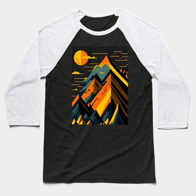The Mountains Are Calling Baseball T-Shirt by AbundanceSeed